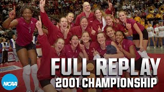 Stanford vs Long Beach State 2001 NCAA volleyball championship  FULL REPLAY [upl. by Hgielrac916]