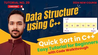 Tutorial 29 Quick Sort in C  The Fastest Sorting Algorithm Explained [upl. by Angadreme794]