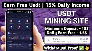 New USDT Mining Website  Free Usdt Mining Site  New TRX Mining Platform  New Usdt Grabbing Site 🔥 [upl. by Paule]