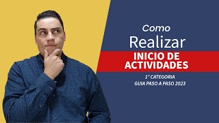 como Realizar INICIO DE ACTIVIDADES en SII 2023✅  TUTORIAL PASO A PASO [upl. by Grazia]