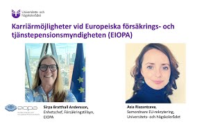 Karriärmöjligheter vid Europeiska försäkrings och tjänstepensionsmyndigheten EIOPA [upl. by Odawa]