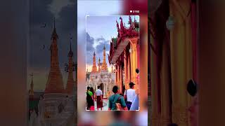 Shwedagon Pagoda🙏 travel naturebeauty myanmar shwedagonpagoda shorts [upl. by Mendoza]