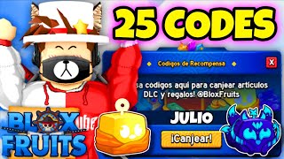 25 CODIGOS DE BLOX FRUITS CODES ROBLOX JULIO 2024 [upl. by Llevart]