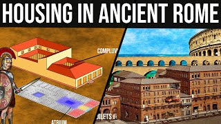 Housing and Houses in Ancient Rome  Domus Insula Villa [upl. by Eceerehs]