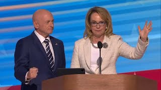 Gabby Giffords talks about ‘my friend Kamala’ during full DNC speech [upl. by Shenan]