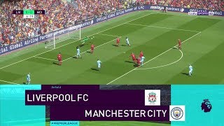 Realistic Simulation Liverpool vs Manchester City Highlights PES 2018  PC  KnightMD [upl. by Demetria]