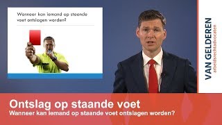 Ontslag op staande voet [upl. by Bonita]