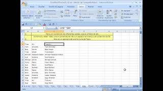 Excel Facil Truco 9 Unir 2 celdas en 1 [upl. by Alleunamme710]