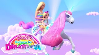 Barbie und Chelsea Reiten Einhörner und die RegenbogenAchterbahn  Barbies Rückkehr nach Dreamtopia [upl. by Greenland]