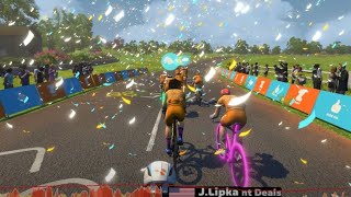 Zwift  Group Ride Savory Fondo on TireBouchon in France [upl. by Verile]