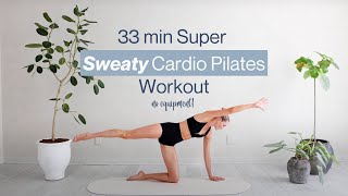 33 Min Super Sweaty Cardio Pilates Workout  Soul Sync Body  Sanne Vloet [upl. by Ellerrad694]