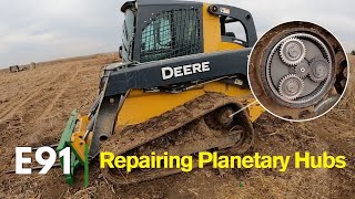 E91  John Deere 333E Skid Steer Planetary Hub Failure [upl. by Helaine99]