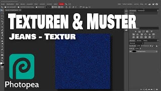 Photopea  Muster amp Texturen Jeans [upl. by Nyleek194]