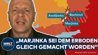 PUTINS KRIEG Ukraine räumt Rückzug aus Marjinka ein – In diese Richtungen prescht Russland nun vor [upl. by Asseram]