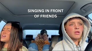 Singing in front of friends and family priceless reactions [upl. by Aissac357]