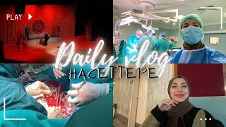 HACETTEPE TIPTA BİR GÜN Benimle beraber günü geçirin hacettepe tıp dailyvlog [upl. by Samtsirhc]