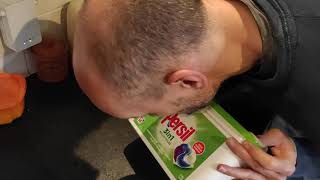 How to open a tub of Persil washing capsules [upl. by Nomihs]