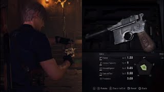 Resident Evil 4 Remake Fully Upgraded Red9 Stat Overview and Comparison Best Handgun in Any Game [upl. by Aisile]