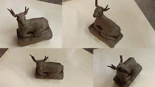 DIY How to make deer with clay🦌🦌clay deer makingart diycraft viralvideo viraltrending [upl. by Nader136]