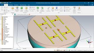 2x2 photoconductive antenna array design results optimization in CST [upl. by Ohploda]