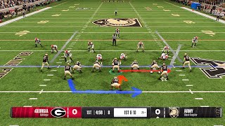 Full Triple Option Gameplay  College Football 25 [upl. by Eimak646]