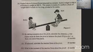 CSEC Physics Principle of Moments [upl. by Eilyac]