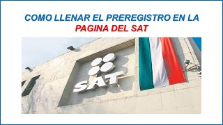 COMO HACER EL PREREGISTRO EN EL SAT DEL RFC PASO A PASO NUEVO INGRESO quotPERSONAS FISICASquot 2024 [upl. by Gniw]