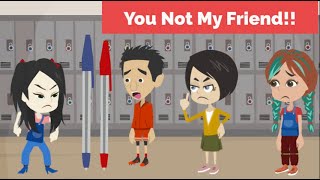 Mina and Maria End Their Friendship with Jack  Animated Story  Mina English  improve English [upl. by Anev]