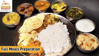 Full Meals  South Indian vegetarian Lunch Menu  Easy Full Meals Preparation  How to Meal Prep [upl. by Madeline]