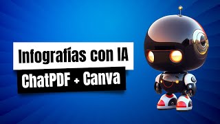 Cómo crear una Infografía con Inteligencia Artificial  ChatPDF  Canva [upl. by Nauh309]