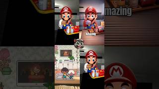 Mario Dinner Baby 🍔 mario supermario funny babymario shorts memes peach supermariobros [upl. by Castorina]