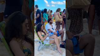 Leblon beach Rio de Janeiro BRAZIL shortvideo brazil travel riodejaneiro lupo [upl. by Suoinuj646]