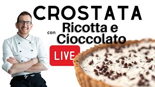 CROSTATA DI quotRICOTTAquot E CIOCCOLATO  Ricetta facile con frolla Vegan e quotricottaquot di mandorle [upl. by Venu]