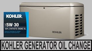 Kohler Generator Oil Change [upl. by Etnor]