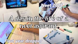 A day in the life of a neet aspirant  MINOR TEST5 score ⁉️ First drop neet 2025 [upl. by Regine]