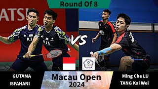 🔴LIVE SKORE GUTAMAISFAHANI INA  Ming Che LUTANG Kai Wei TPE Macau Open Badminton Round Of 8 [upl. by Artenak]