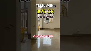 Luxurious Triplex Villas for sale in Bhanur Hyderabad  Urban Commune  9985469111 [upl. by Coltun]