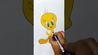 Adorable Tweety Bird Drawing in 30 Seconds 🐤✨ Shorts drawing tweetybird bumpyride [upl. by Earlene]