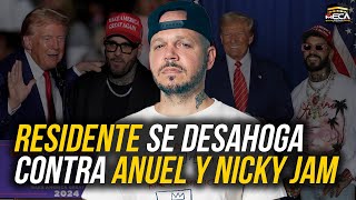 RESIDENTE ARREMETE CONTRA ANUEL AA Y NICKY JAM [upl. by Ume]