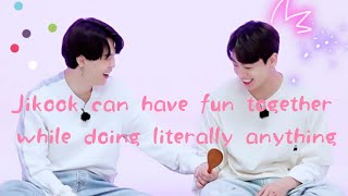 JIKOOK CAN HAVE FUN TOGETHER WHILE DOING LITERALLY ANYTHING [upl. by Paterson]