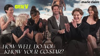 The Cast of Gen V Plays How Well Do You Know Your CoStar [upl. by Smitt794]