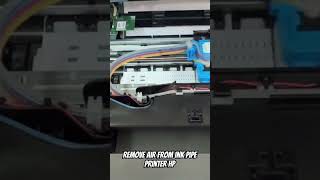 Remove air feom hp printer ink pipe clean head printer [upl. by Odravde83]