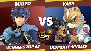 UFA 2019 SSBU  FOX  MkLeo Marth Vs ESM  Yass Fox Smash Ultimate Tournament Winner Round of 48 [upl. by Melvina]