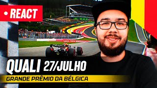 F1 REACT AO VIVO  CLASSIFICAÇÃO GP DA BÉLGICA DE 2024 [upl. by Nevlin]