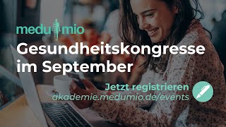 Medumio September Kongresse  Jetzt kostenlos anmelden und online von Expertinnen lernen [upl. by Winton]