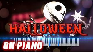 🎃 The Nightmare Before Christmas  Piano Cover  Tim Burton Halloween Music [upl. by Lliw]