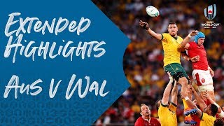 Extended Highlights Australia 2529 Wales  Rugby World Cup 2019 [upl. by Briny787]