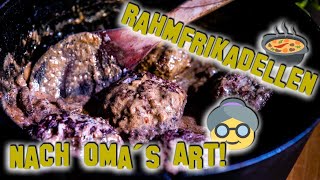 🍲 Rahmfrikadellen FRIKADELLEN in Jägersoße nach 👵 Omas Art aus dem Dutch Oven 🥘 [upl. by Ardiekal]