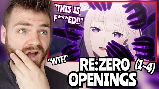 COMPLETE MADNESS  quotReZERO Openings 14quot  New Anime Fan  REACTION [upl. by Seiuqram500]