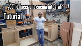 tutorial ¿como se hace una cocina integral estructuracion [upl. by Eniawed463]